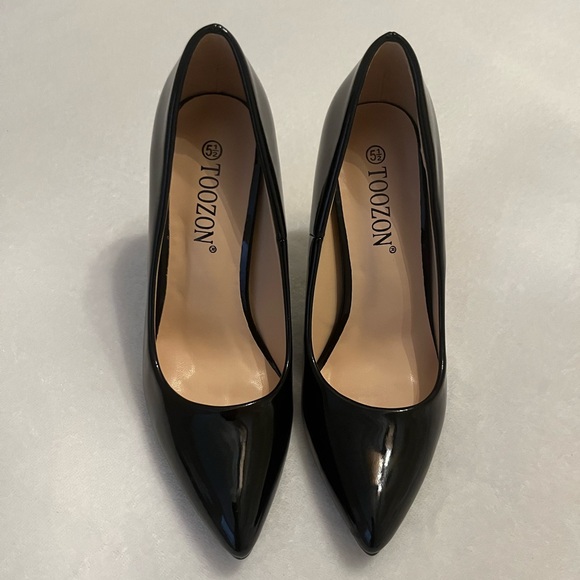 Black Patent Stiletto Heel 5.5 - Picture 3 of 8